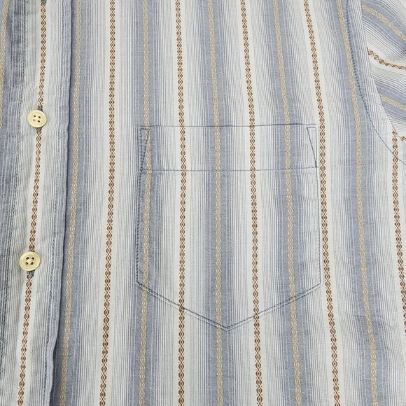 Vintage Lucky Brand Mens L Dungarees America Western Casual Collard Button Up - Picture 7 of 13